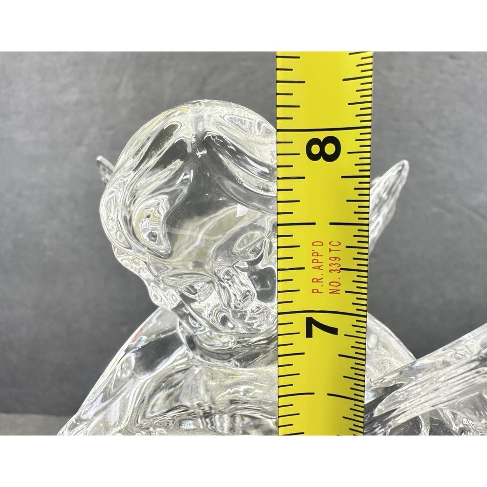 Mikasa Herald Collection Angelic Mandolin Angel Lead Crystal Germany 8.25" - Picture 9 of 11